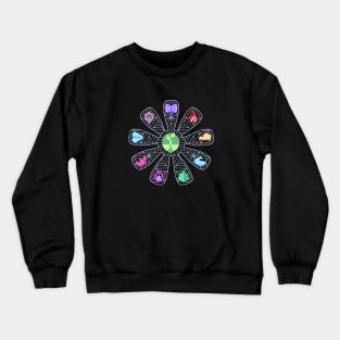 A.I. Flower Symbols Crewneck Sweatshirt